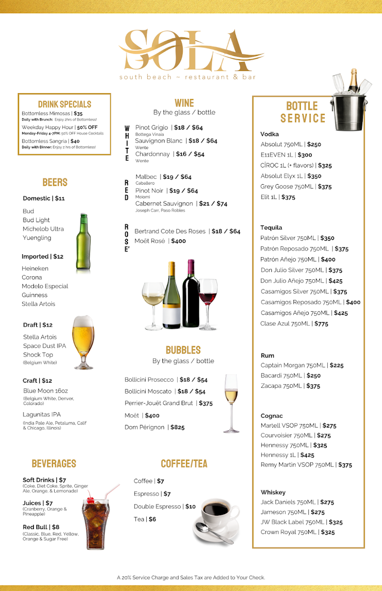 Sola Miami Beach Menu - Image 3